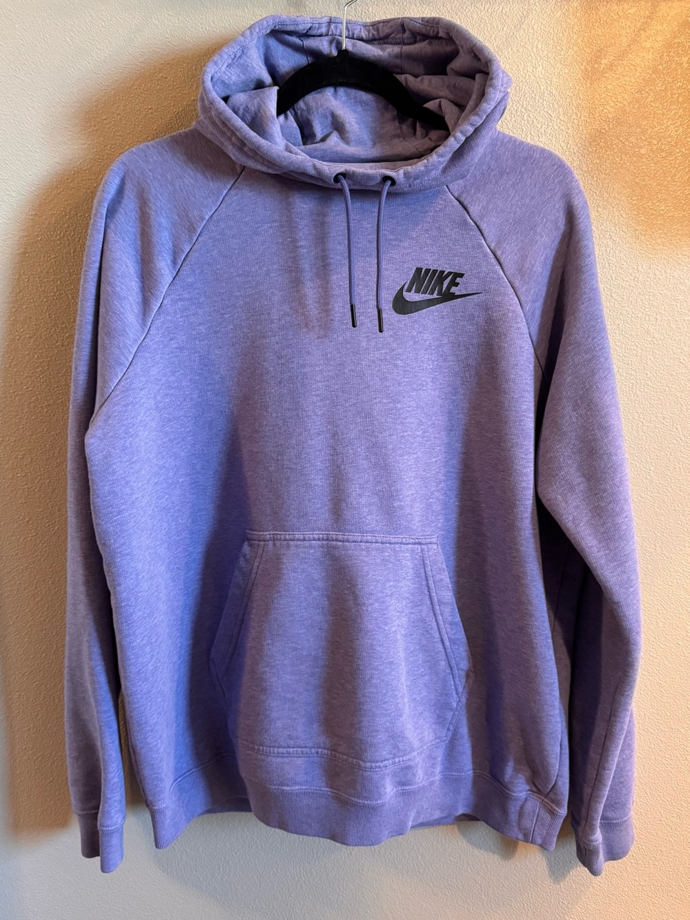 Nike Lavender Pullover Hoodie with Black Logo